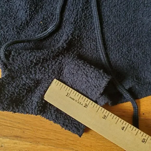 Tommy Hilfiger Vintage Y2K Fleece Shorts Side Stripe Embroidered Logo Drawstring - Picture 6 of 8